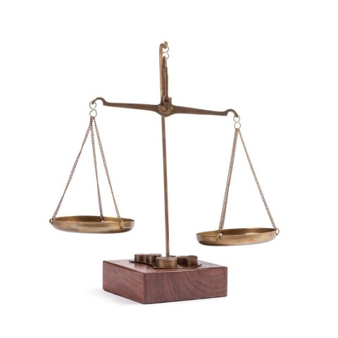 BILANCIA ADVENTURE LEGNO ORO H.22,5